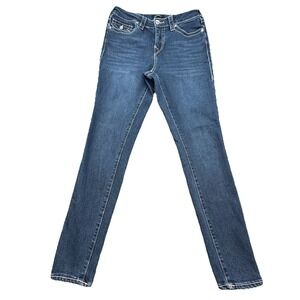 True Religion Women's Jeans Size 29 Blue, Jennie Curvy, Mid-Rise, Super Skinny‎